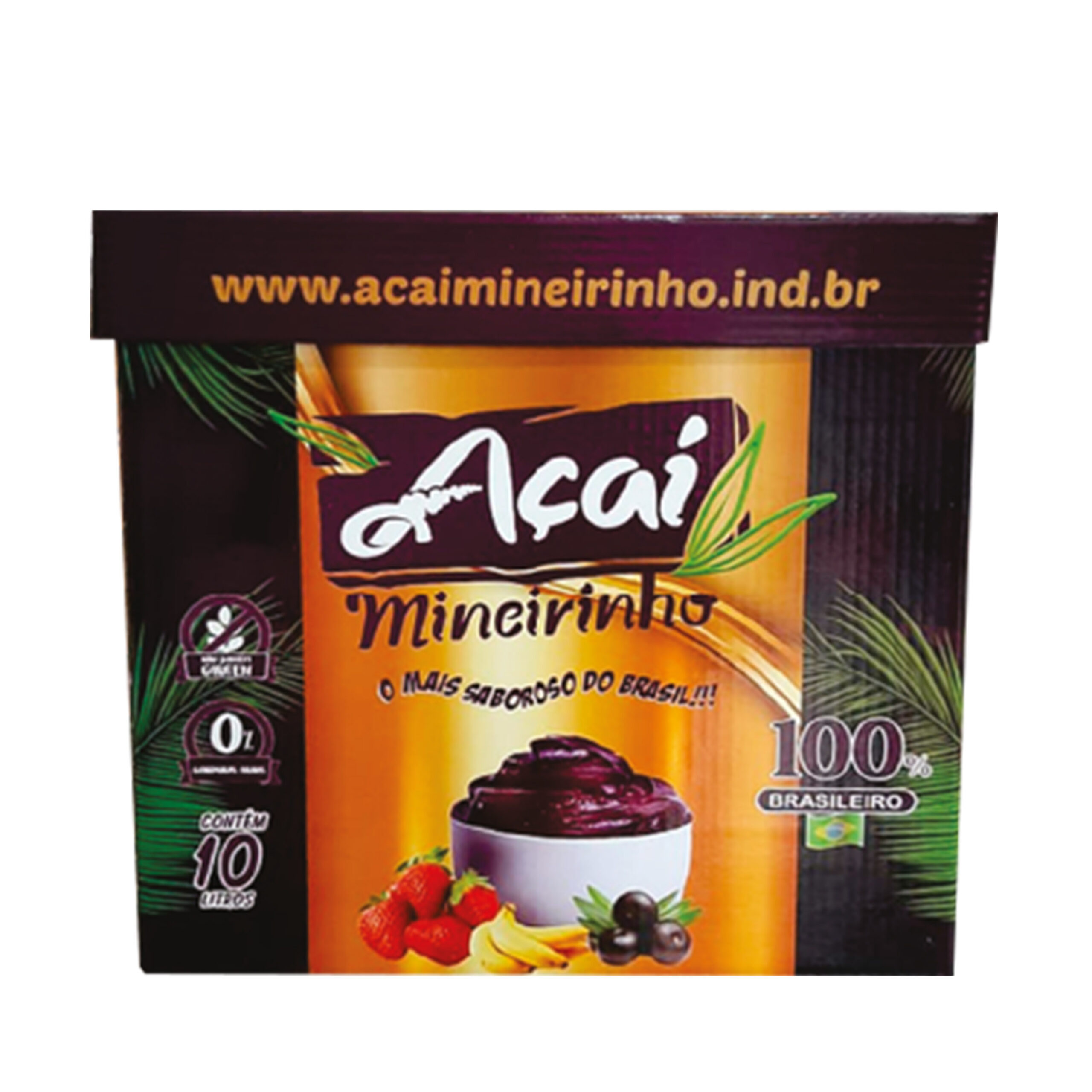 Açaí Mineirinho Cx 10,0 L Guaraná Premium – Atacado Nascar